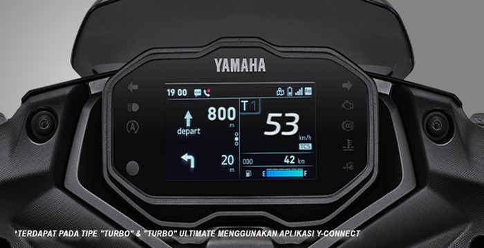 Sistem navigasi Yamaha Aerox Alpha sudah menggunakan Google Maps
