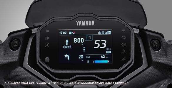 Sistem navigasi Yamaha Aerox Alpha sudah menggunakan Google Maps