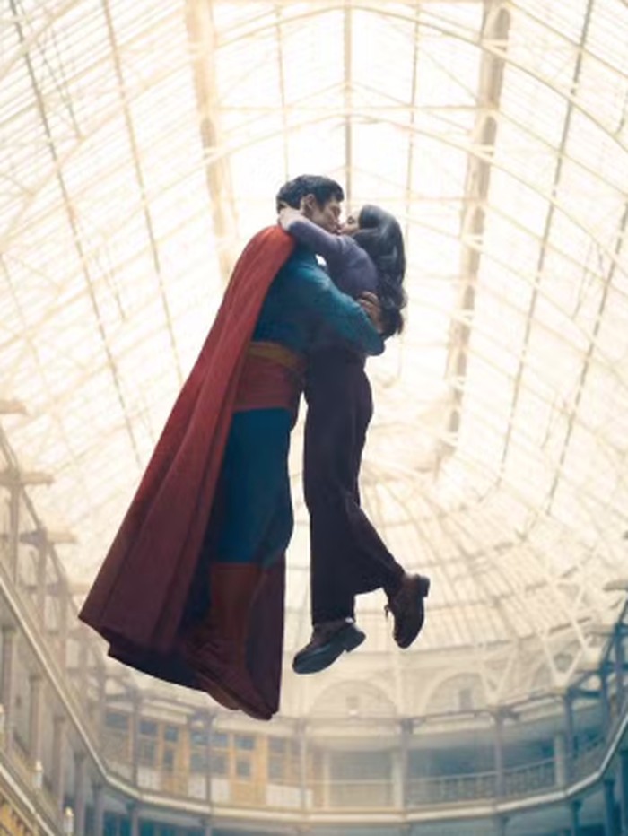 Cuplikan adegan di trailer Superman (2025).