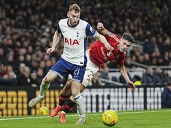 Amorim gagal bawa Manchester United melangkah lebih jauh di Carabao Cup. Setan Merah kalah 3-4 dari Tottenham di permepatfinal (AP)