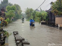 Video: Banjir Merendam Kawasan Tabanan Bali, Ketinggian Air 50 Cm