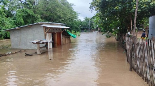 Banjir merendam rumah warga Kabupaten Bima, NTB, Jumat (20/12/2024) sore. (Dok. BPBD Kabupaten Bima)