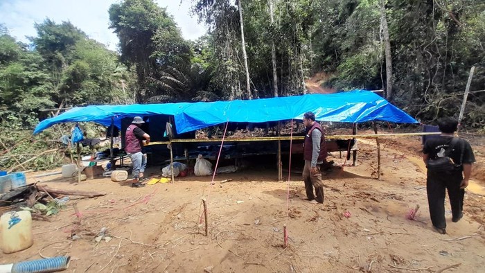 Lokasi penggerebekan. (Foto: Dok Polda Riau)