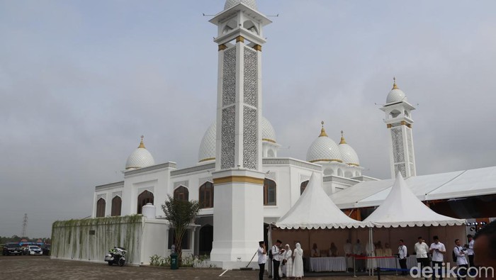 Masjid Al-Abduh di Kota Palembang, Sumatera Selatan.