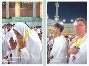 Akhir Tahun, Maudy Koesnaedi Umroh Bareng Anak dan Suami