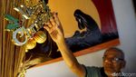 Potret Pohon Natal Sapu Lidi di Jombang