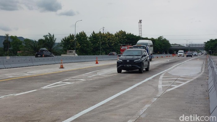Situasi arus lalu lintas di Gate Tol Palimanan