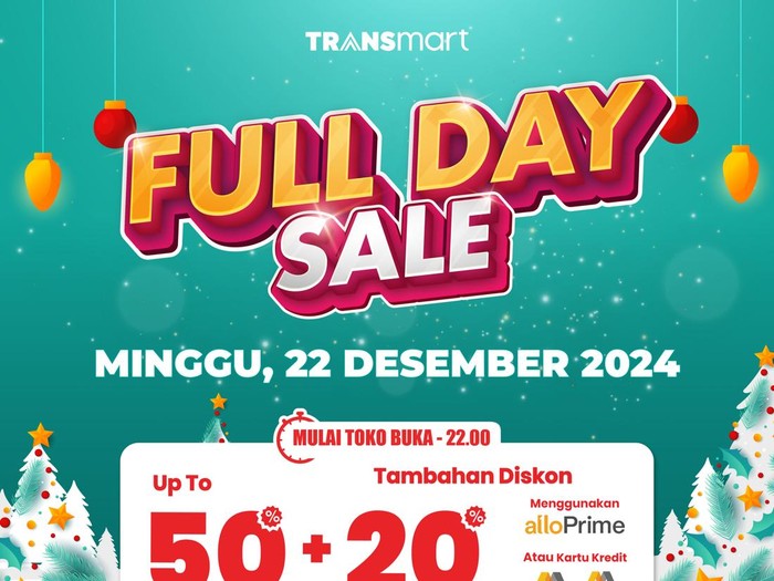 Transmart Full Day Sale Sabtu 21 Desember 2024