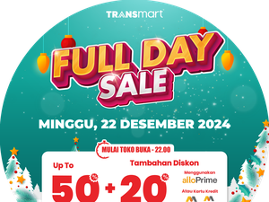 Kejar Diskon Melimpah 50% + 20% di Transmart Full Day Sale Besok!