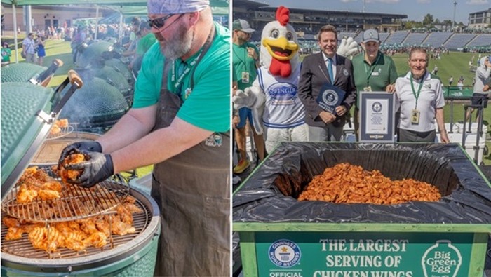 Wow! Perusahaan Ini Pecahkan Rekor Masak 297 Kg Chicken Wings