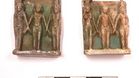 Ditemukan pula jimat berbentuk dewa-dewi Mesir, termasuk Horus, Thoth, dan Isis. Beberapa di antaranya memiliki bentuk yang menggabungkan beberapa dewa menjadi satu. Foto: (Dokumentasi Kementerian Pariwisata dan Kepurbakalaan Mesir)