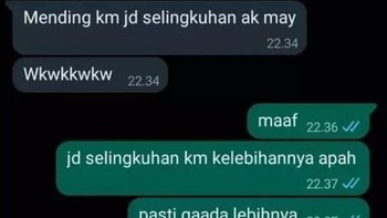 Mending staycation sendiri. Foto: (X/txtdariwhatsap).