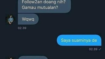 Udah dikasih tau kalau suaminya, masih aja ngeyel ya. Foto: (Instagram/awreceh.id).