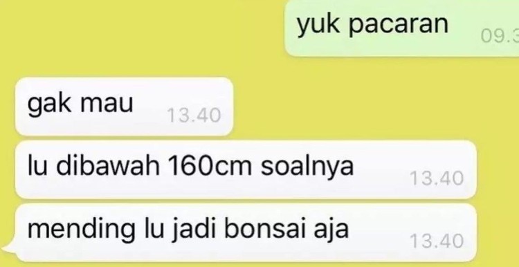 Ada saja kelakuan orang-orang yang bikin geleng-geleng kepala. Contohnya seperti chat absurd ngajak selingkuh dan pacaran berikut ini.