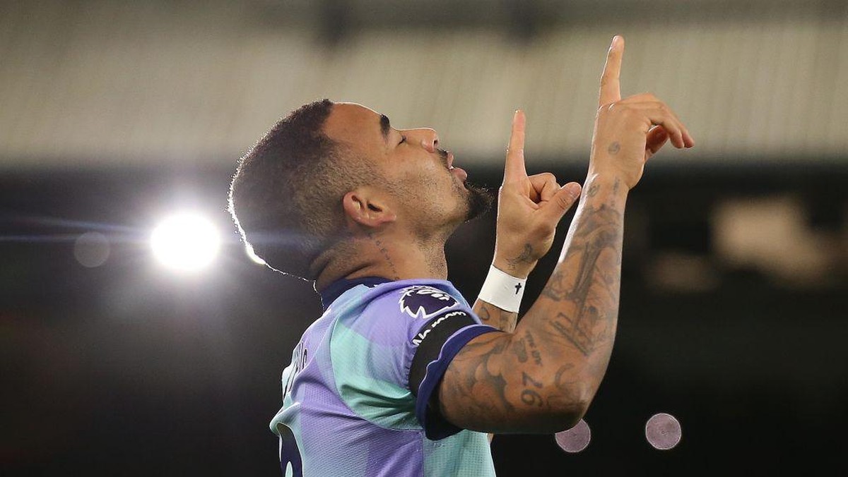 Gabriel Jesus menilai Arsenal kandidat kuat juara Liga Inggris. (Foto: Getty Images/Crystal Pix/MB Media)