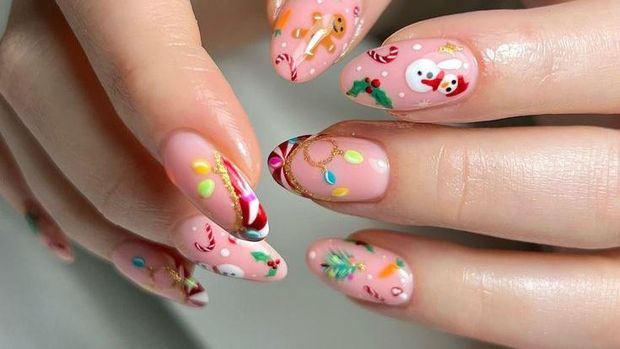 Gingerbread Season Spring Nails. Foto: Pinterest/Aasma