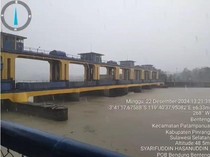 Bendung Benteng Pinrang Status Waspada, Debit Air Meningkat