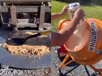 Anti Mainstream! Kue Chocolate Chip Ini Diaduk Pakai Mikser Semen