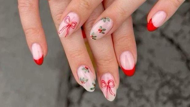 Pretty Aesthetic Nails Christmas. Foto: Pinterest/Lex