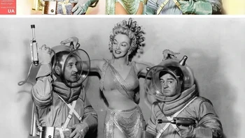 Abott dan Costello dalam film menjadi dua astronaut yang pura puranya akan ke Mars tahun 1953. Foto: Mario Unger/Brightside