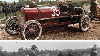 Antonio dan Ugo Sivocci di Alfa Romeo di Targa Florio tahun 1922. Foto: Mario Unger/Brightside
