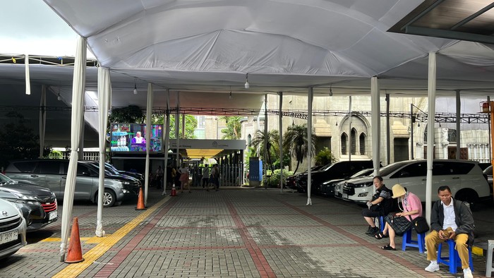 Suasana Gereja Katedral Jakarta jelang Natal (Rumondang/detikcom)