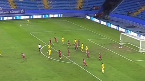 Tangkapan layar PSM Makassar main 12 pemain lawan Barito Putera.