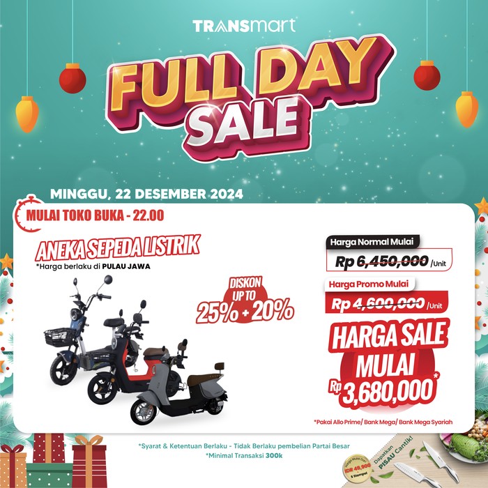 Transmart Full Day Sale, 22 Desember 2024