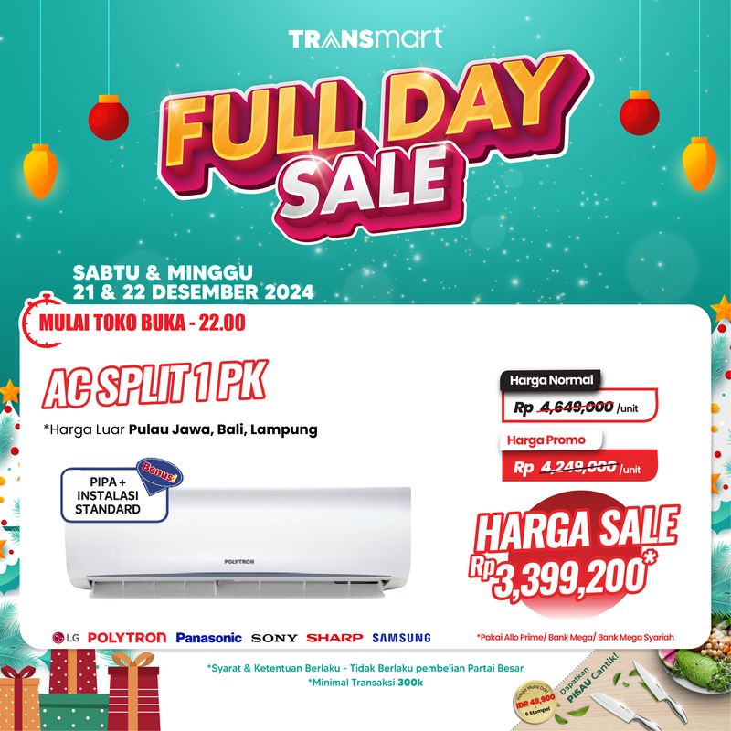 Transmart Full Day Sale, 22 Desember 2024