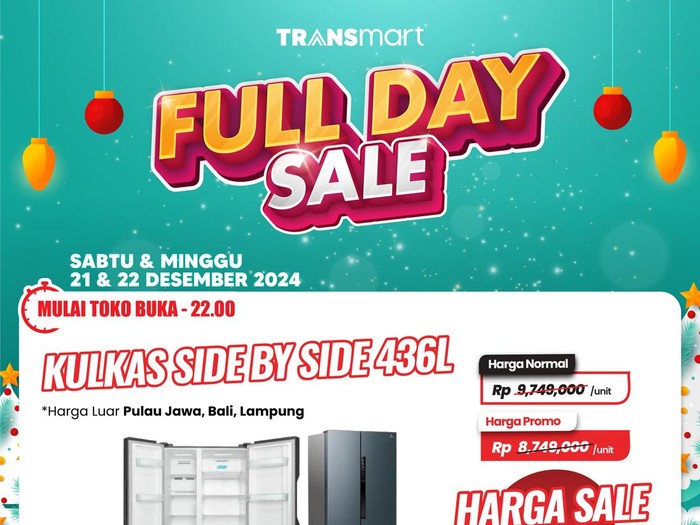 Transmart Full Day Sale, 22 Desember 2024