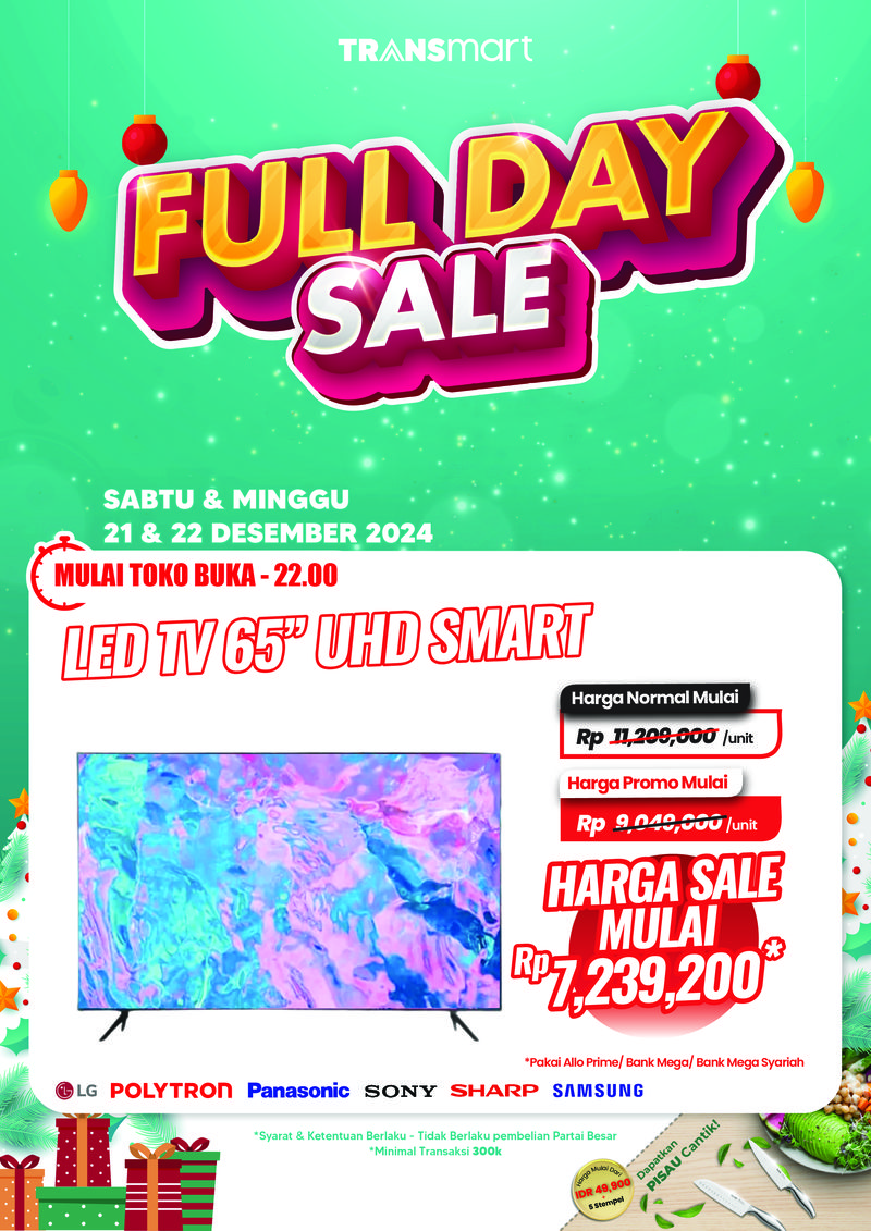 Transmart Full Day Sale, 22 Desember 2024