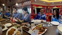 Menko berusia 48 tahun ini punya banyak momen kulineran seru di berbagai kota. Mulai makan di dalam pasar sampai di resto tradisional. Foto: Dokumentasi AHY/Archive