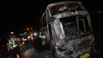 Bus Pariwisata Terbakar di Jalan Solo-Yogyakarta