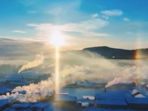 Video: Indahnya Fenomena Halo Matahari di Langit China