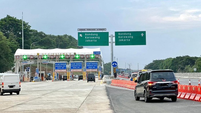 Gerbang Tol Cikarang Utama (Cikatama) 8 beroperasi situasional selama libur Natal 2024 dan Tahun Baru 2025.