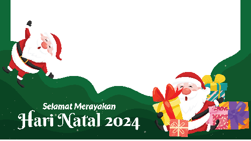 Ilustrasi twibbon Natal 2024.