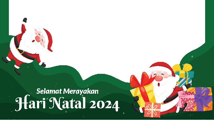 Ilustrasi twibbon Natal 2024.