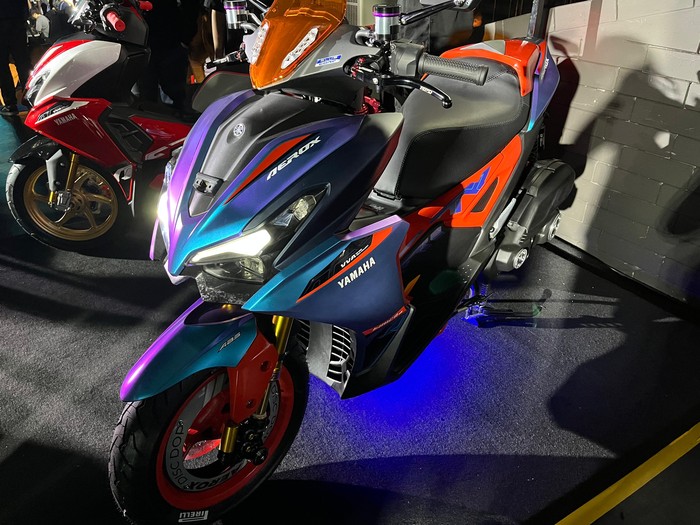 Modifikasi Yamaha Aerox Alpha garapan Katros Garage
