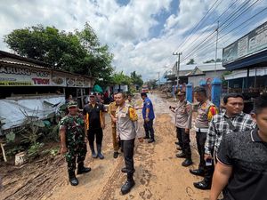 Polres Kediri Kota Imbau Warga Tetap Tenang Meski Datang Banjir