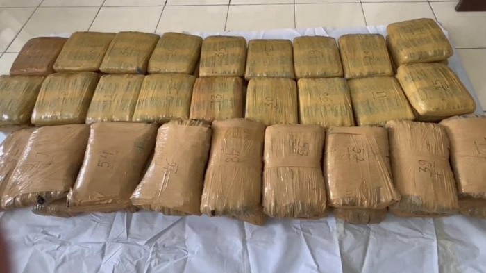 Barang bukti narkotika yang diamankan BNN Babel sepanjang 2024.