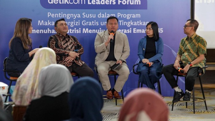 detikcom Leaders Forum “Pentingnya Susu dalam Program Makan Bergizi Gratis untuk Tingkatkan Pemenuhan Nutrisi Menuju Generasi Emas 2045” di Habitat Jakarta, Selasa (24/12/2024).