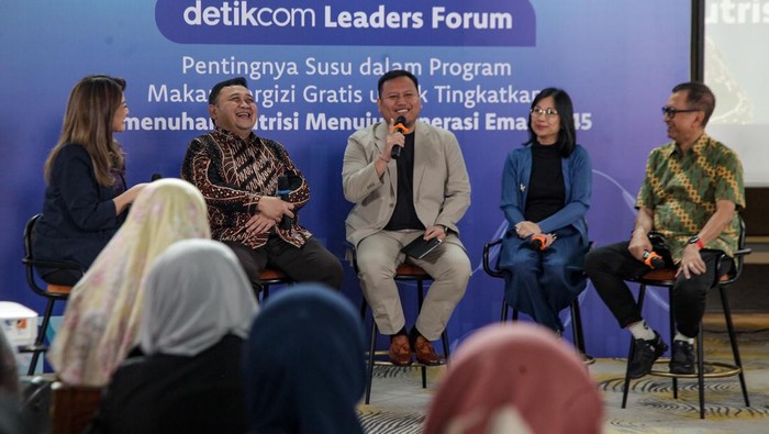 detikcom Leaders Forum “Pentingnya Susu dalam Program Makan Bergizi Gratis untuk Tingkatkan Pemenuhan Nutrisi Menuju Generasi Emas 2045” di Habitat Jakarta, Selasa (24/12/2024).
