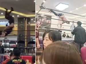 Di Restoran Ini Bisa Makan Dimsum Sambil Nonton Pertandingan Gulat