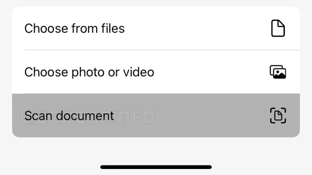 Fitur scan dokumen di WhatsApp