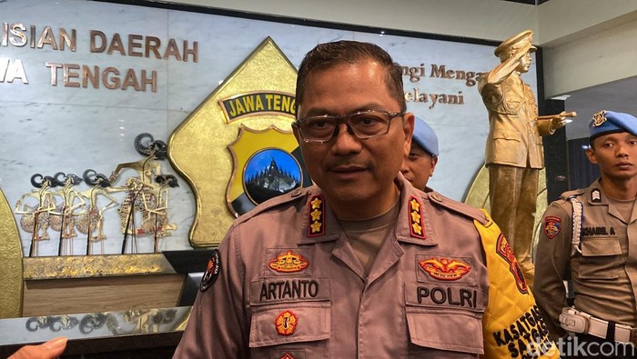 Kabid Humas Polda Jateng Kombes Artanto di Mapolda Jateng, Kecamatan Semarang Selatan, Selasa (24/12/2024).