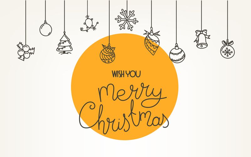 Kartu Ucapan Natal Merry Christmas