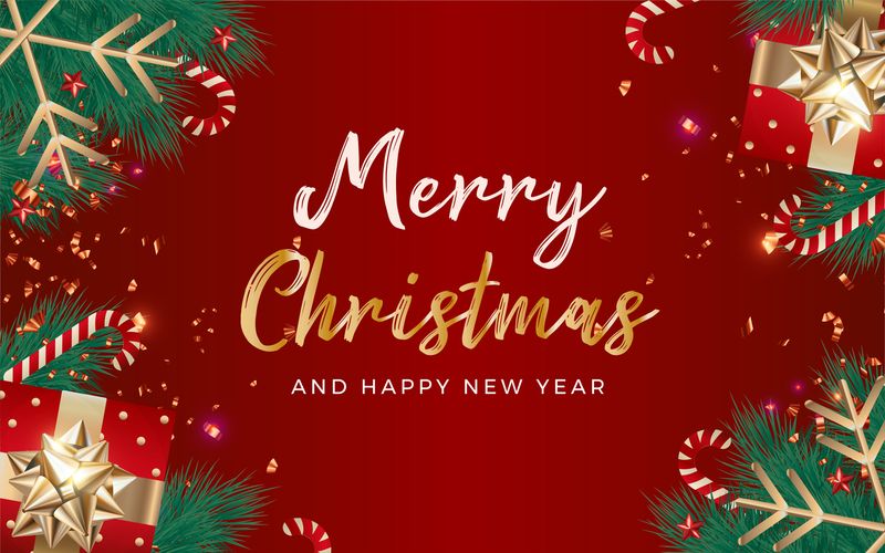 Kartu Ucapan Natal Merry Christmas