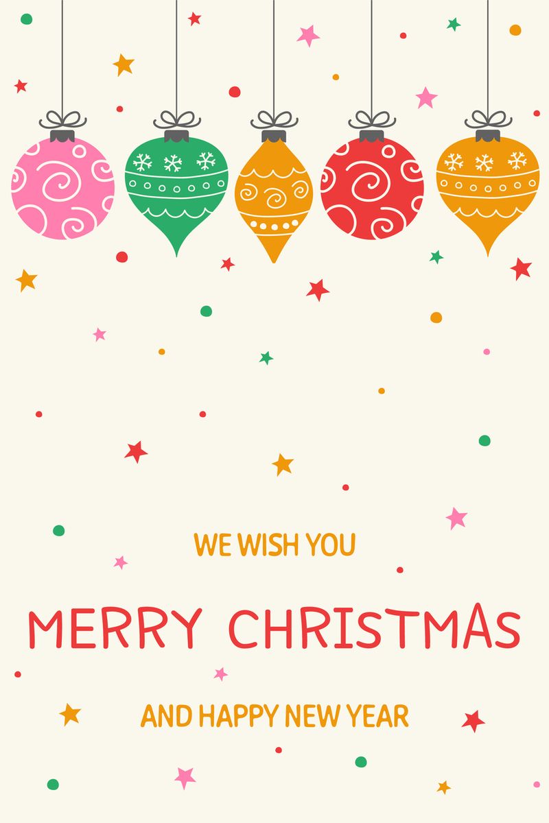 Kartu Ucapan Natal Merry Christmas