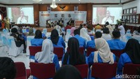 Suasana seminar Crisis Communication in The Post-Truth Era di Universitas Pancasila, Jakarta, Selasa (24/12/2024).