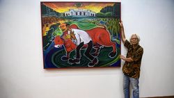 Momen Yos Suprapto Turunkan Lukisannya dari Galeri Nasional Momen Yos Suprapto Turunkan Lukisannya dari Galeri Nasional